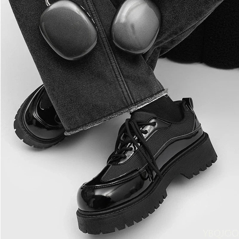 Fashionable versatile men's new spring autumn casual comfortable low top men's shoes thick sole elegant simple formal shoes