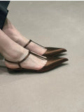 Women's Heeled Shoes New Sexy Pointed Toe Chunky Heel Slingbacks Shoes for Women High Heel Shoes Dress Party High Heel Sandals