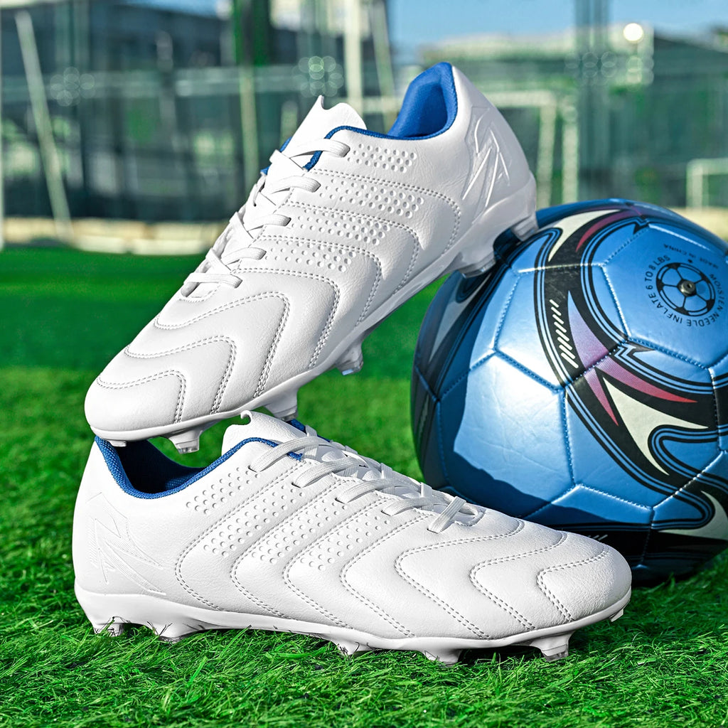 Adult AG FG Soccer cleats Skin-friendly PU Fabric Wear-resistant TPU Outsole Strong Traction For Adult Natural Grass Football Lo