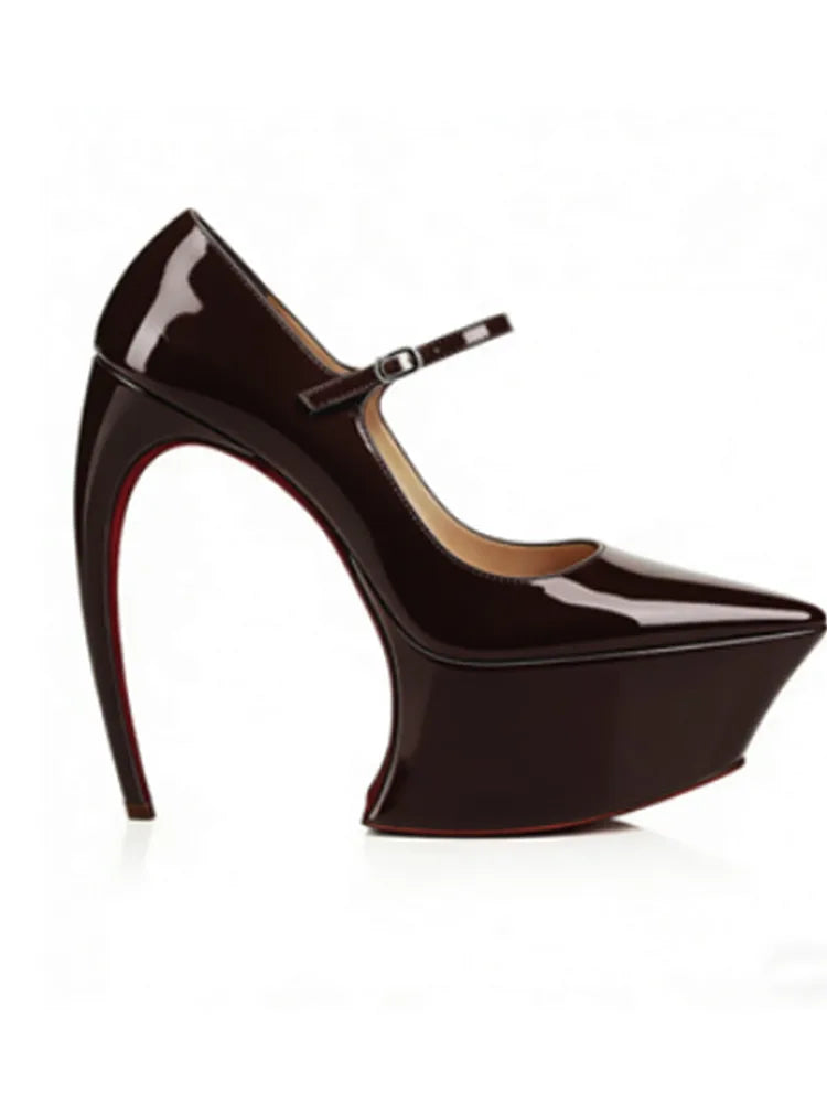 Spring/Summer New Pointed Stiletto High Heels Thick Bottom Ballet Sandals Bow Fashion Show Wedding Party Women's High Heels