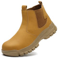 Waterproof Men's Safety Work Boots Steel Toe Shoes Anti Impact And Anti-Puncture Protective Boots Indestructible Roofing Shoes