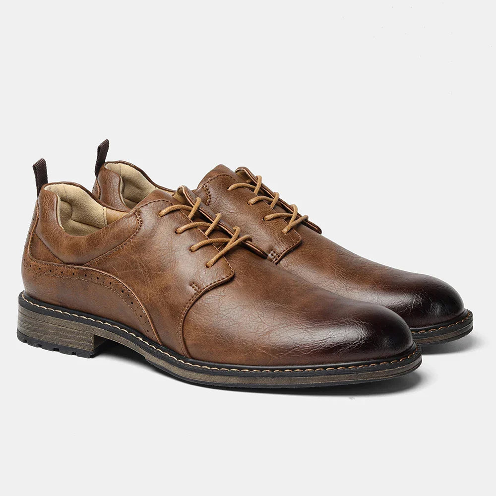 40-46 Size Men's Casual Leather Shoes Comfortable Fashion Brand 2025 Trendy Footwear