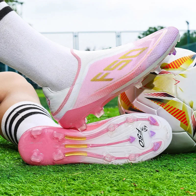 New Men Football Boots High-quality Match Indoor Non-Slip Grass Cleats Soccer Shoes Sneakers High-top Futsal Hot-selling Outdoor