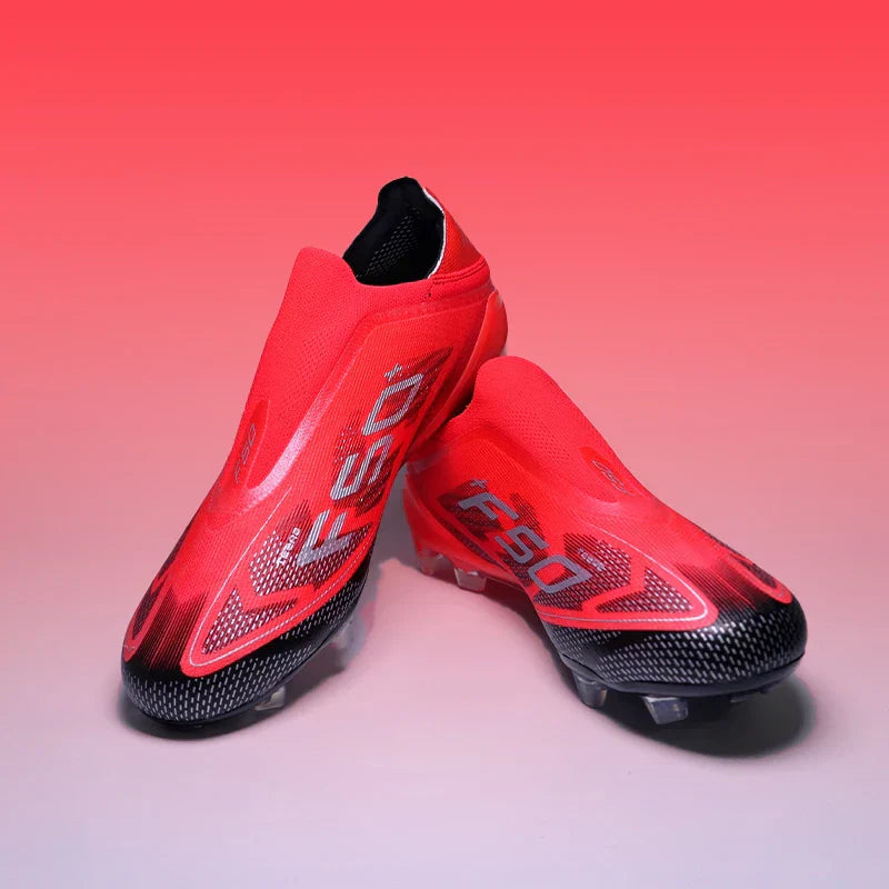 Pro Without-lace F50 Mens Soccer Shoes Boys Training Non-Slip Turf Soccer Cleats TF/FG Football Sneakers Chuteira Campo 35-45