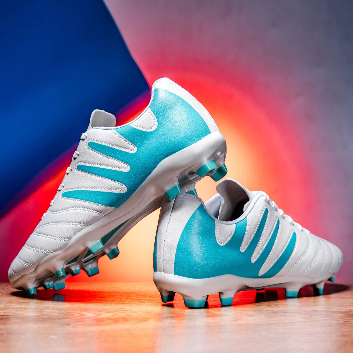 Classic Design AG FG football shoes Mixed PU Fabric Material TPU Anti-slip Sole Wearproof for Men Women Daily Training