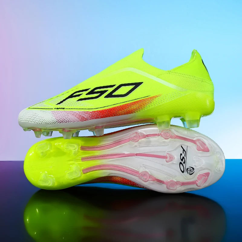 New Men Football Boots High-quality Soccer Shoes Sneakers Match Indoor Non-Slip Grass Cleats Mid-top Light Hot-selling Outdoor