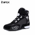 ARCX Black Motorcycle Riding Protective Boots Men's Shoes Summer Breathable Knob Adjustment Design Anti-fall Durable Equipment