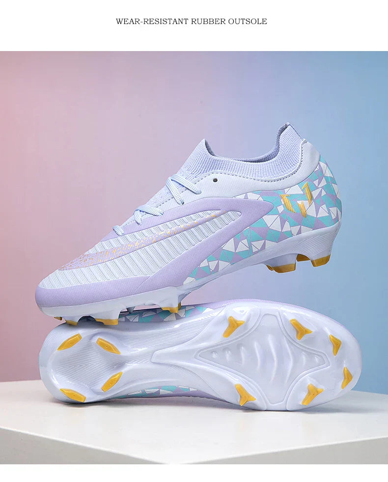 New Kid Match Boys Soccer Shoes Comfortable Outdoor Match Professional Football Boots Sneakers Non-Slip Sports Shoes Unisex