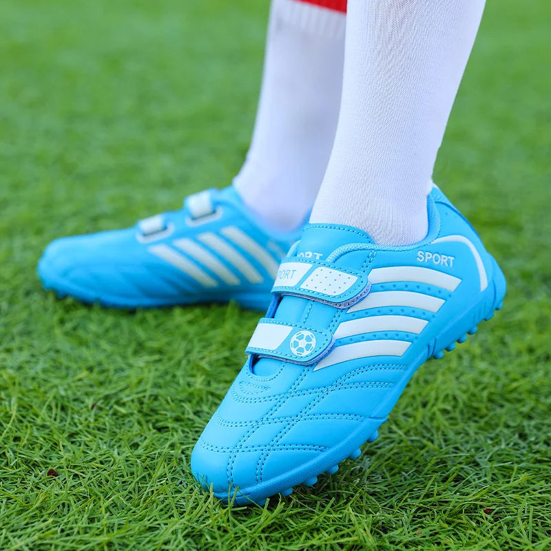 Green Children Turf Soccer Shoes Cheap Football Cleats Training Football Boots Kids Futsal Shoes Sneaker for Boy botas de fútbol