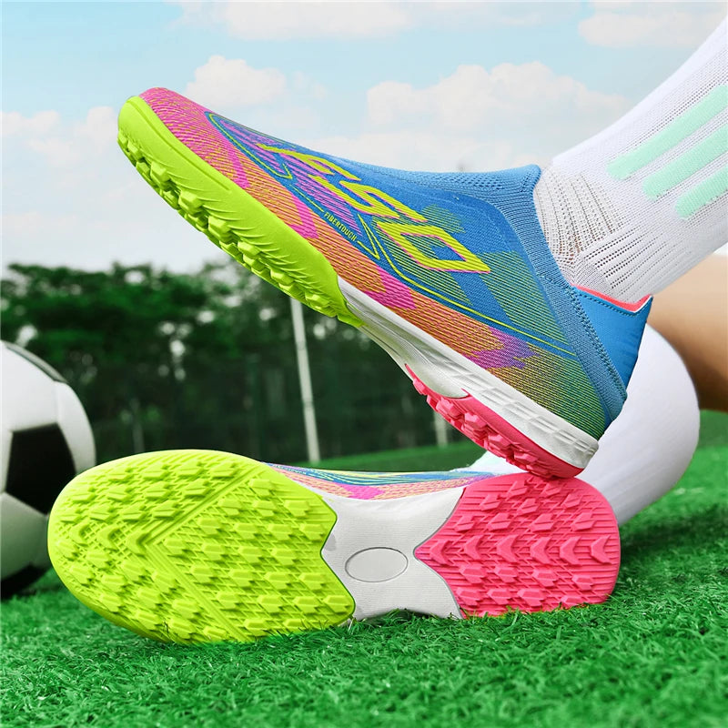 T29 Pro Mens Soccer Shoes Outdoor TF/FG Training Football Sneakers Non-slip Youth Turf Soccer Cleats Chuteira Campo 35-45