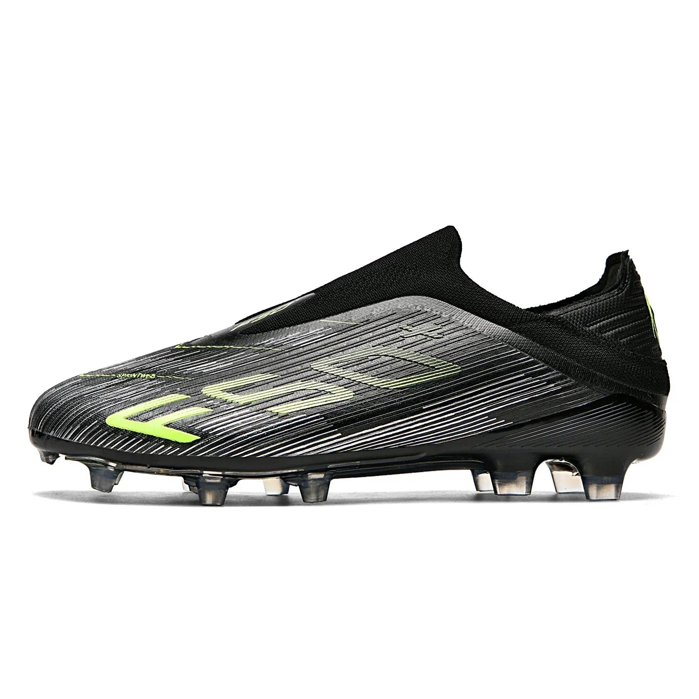 Without-lace F50+ Mens Soccer Shoes Boys Training Non-Slip Turf Soccer Cleats TF/FG Football Sneakers Chuteira Campo 35-45