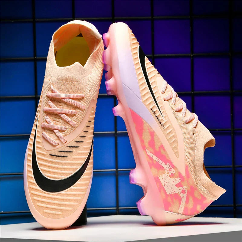FG Mens Soccer Shoes High Quality Turf Soccer Cleats for Sneakers Training Football Boots Chuteira Campo 35-45