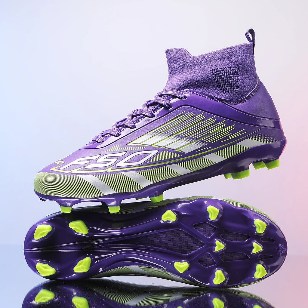 New Men Football Boots Unisex Comfortable Sneakers Soccer Shoes Non-Slip TF/FG Boys Professional Ankle Match Sports Shoes