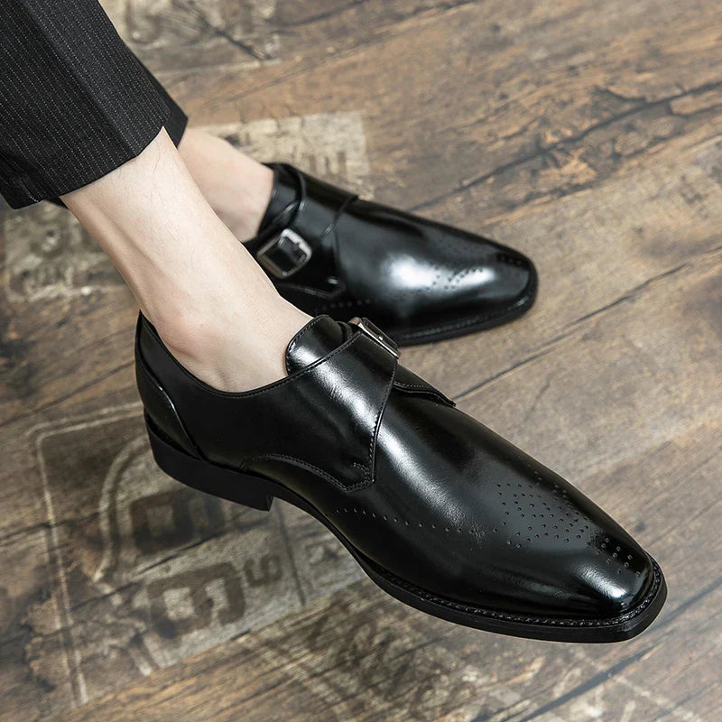 Leather Shoes For Man Loafers Casual Fashion Business Formal Shoes wedding Big Size Designer Shoes High Quality