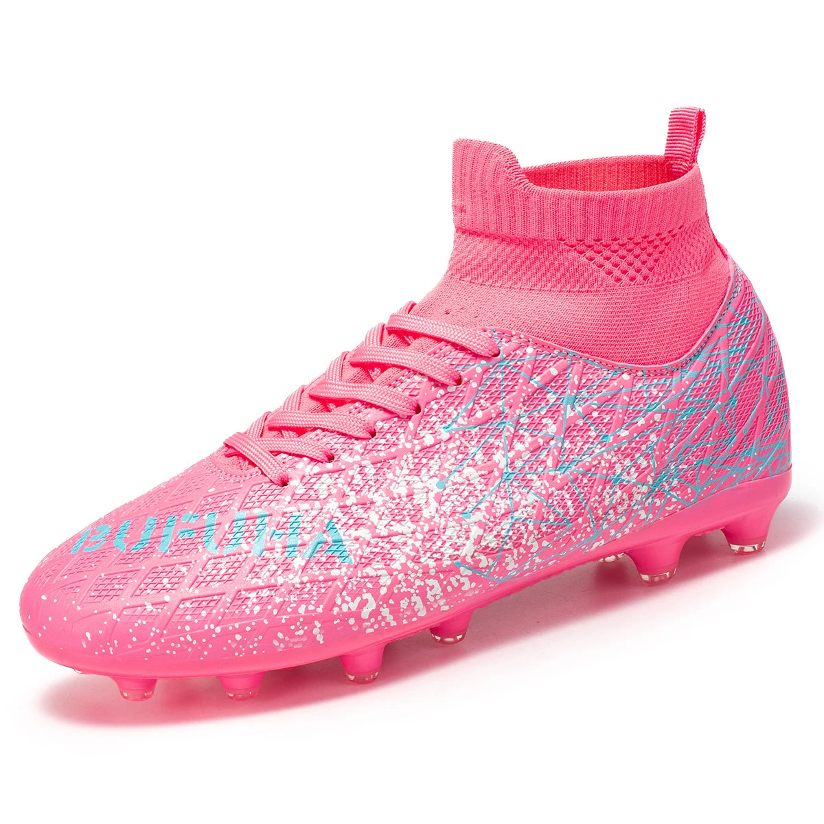 AG FG Professional football shoes Lightweight PU Composite Fabric TPU Wearproof Sole Non-slip Unisex Outdoor Sports Footwear
