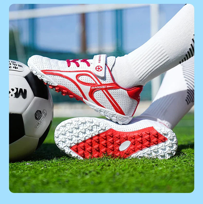 Children Football Shoes Grass Society Indoor Training Original Boys Soccer Shoes Cleats Non Slip Kids Football Field Boots New