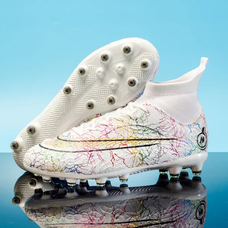 FG/TF Soccer Shoes Man Outdoor Training Football Boots Woman Sneakers Ultralight Non-Slip Sport Turf Soccer Cleats  Large Size