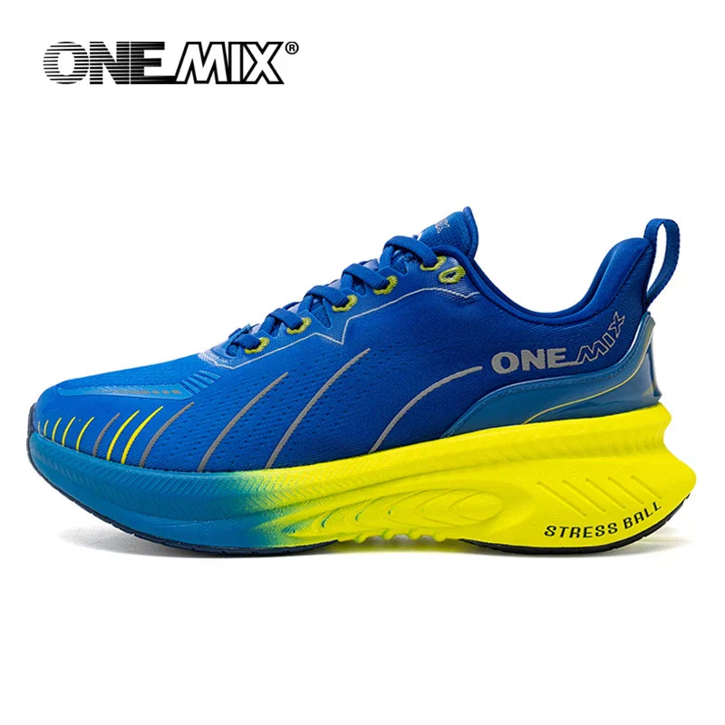 New Cushioning Running Shoes For Men Suitable Heavy Runners Lace Up Sports Women Non-slip Outdoor Athletic Male Sneakers