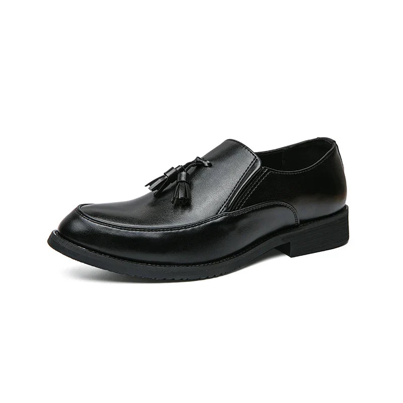 Luxury Designer Mens Business Formal Leather Dress Black Brand Casual Shoes Wedding for Men Office Luxury Flats Footwear Loafers