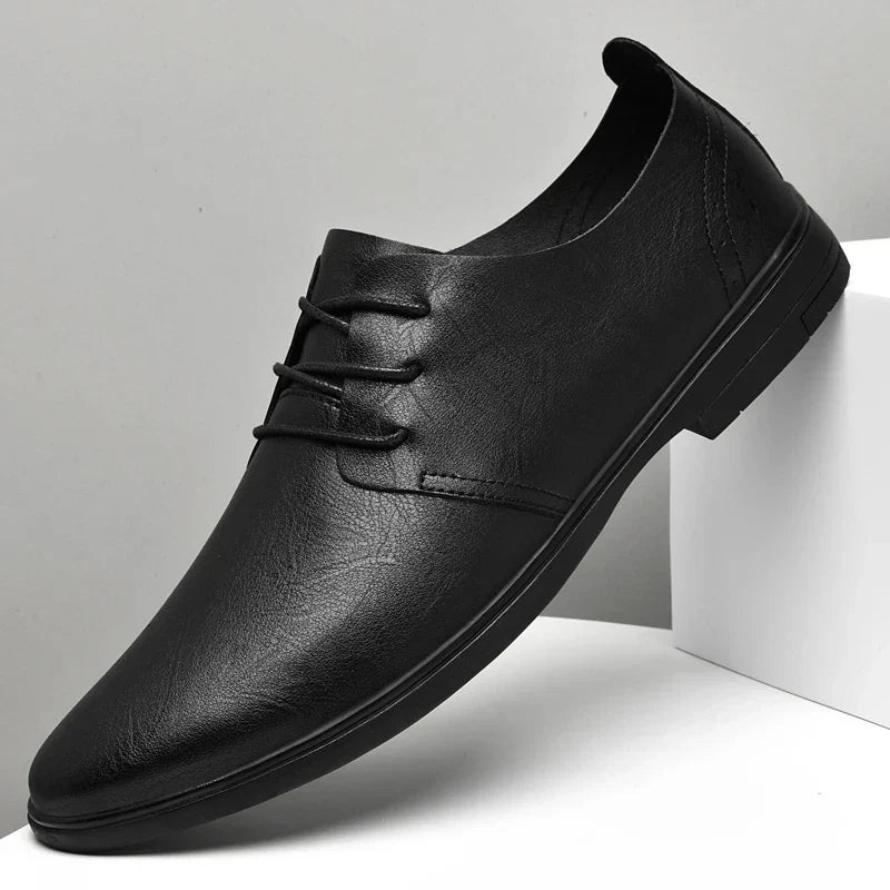 Classic Dress Mens Flats for Wedding Men Oxfords Shoes Fashion Casual Footwear Men New Genuine Leather for Male Walking Shoes