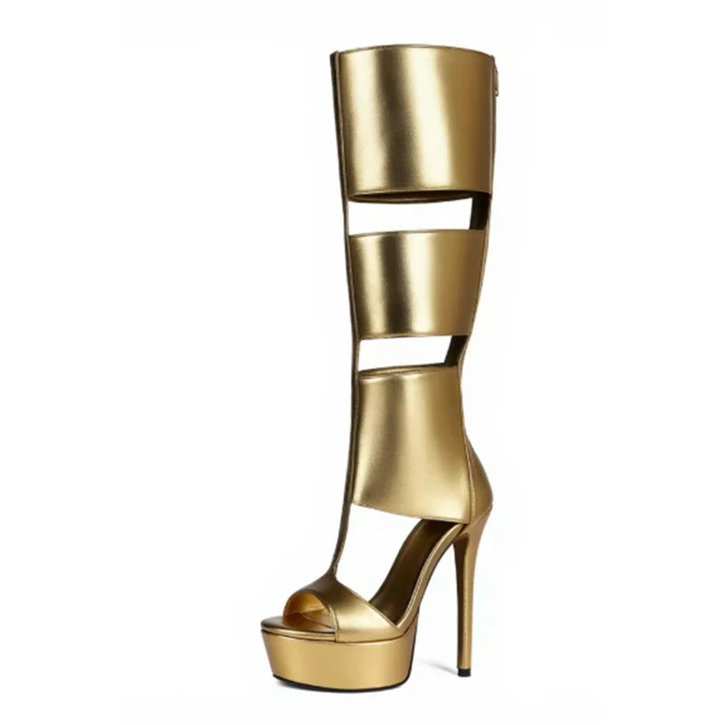 Sexy high heel platform women sandal boot strap peep toe party sandal