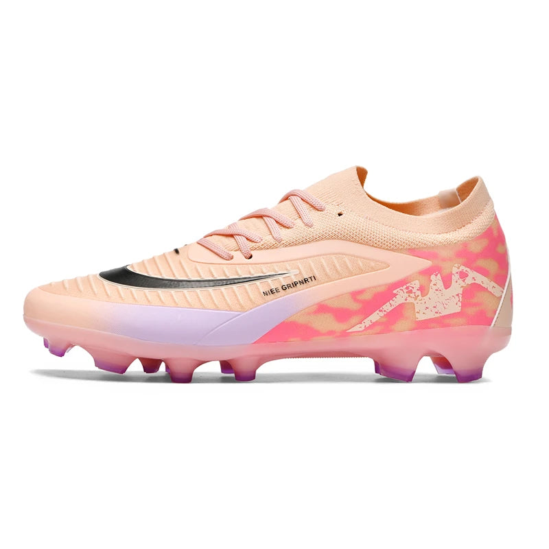New Men's Soccer Shoes Low-Top Football Boots Outdoor Breathable Athletic Professional Soccer Cleats Spikes Youth Boys Unisex