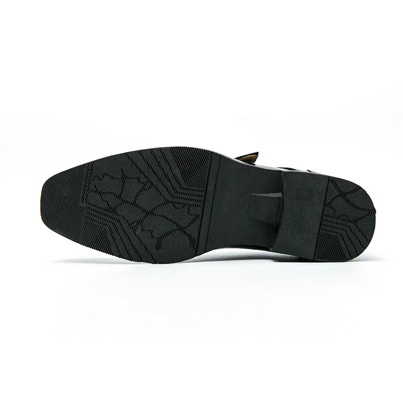 Leather Designer Brand Monks Snake Luxury Men Casual Office Business Man Loafers Mens Moccasins Driving Wedding Dress Male Shoes