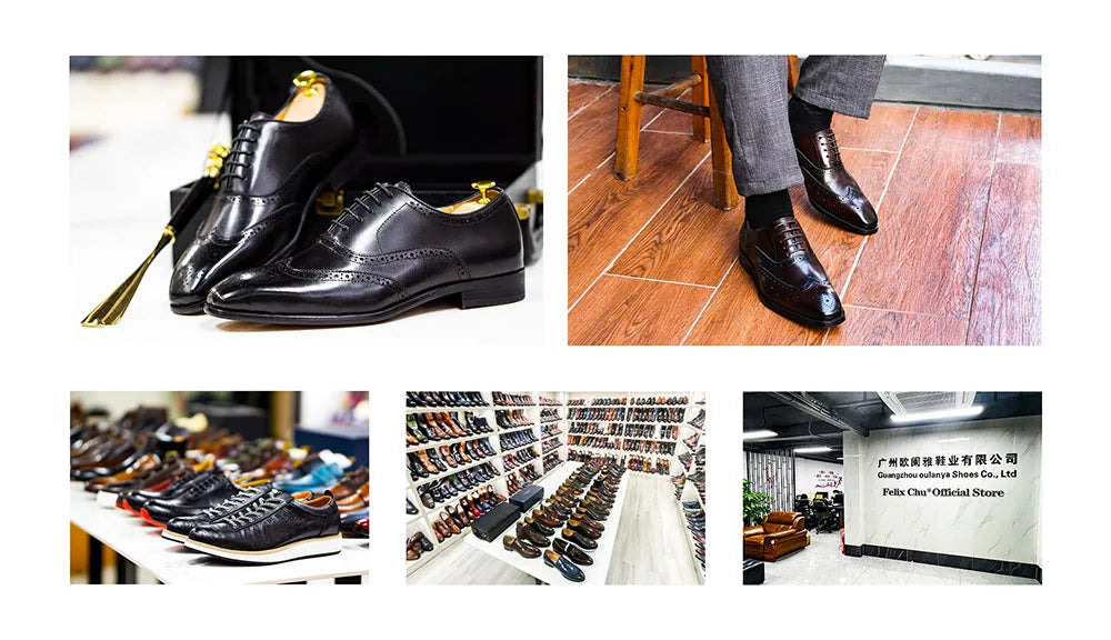 Mens Oxford Genuine Leather Shoes Whole Cut Fashion Pointed Toe Lace-up Formal Business Wedding Dress Shoes for men