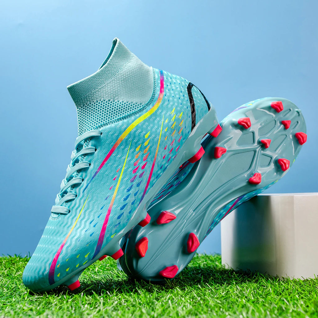 Elite AG/FG Soccer Boots, Carbon Fiber Speed Plate, Premium PU Upper, TPU Long Studs, Designed for Elite-level Performance on N