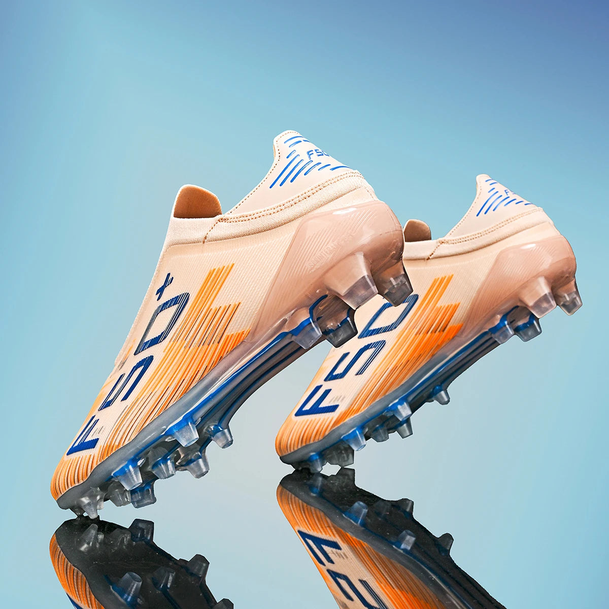 Durable Youth Football Boots PU Woven Upper TPU AG FG Studs Breathable Anti-Slip Wear-Resistant Sports Footwear