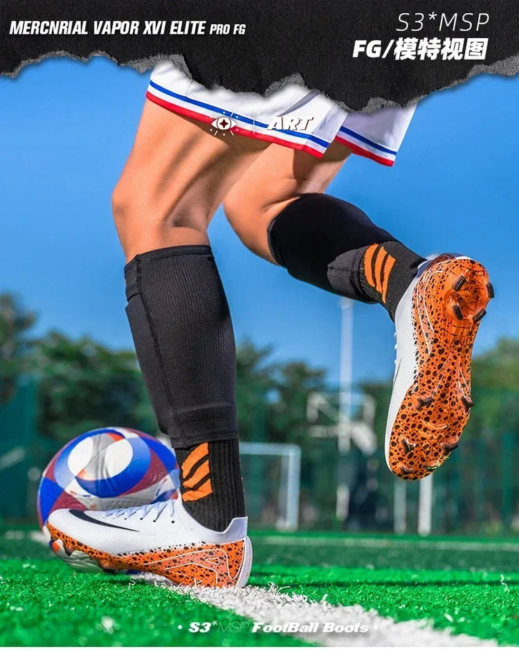 New Men Professional Football Boots Grass Soccer Shoes Outdoor Sport Non-Slip Training Shoes Match Sneakers Ultralight Unisex