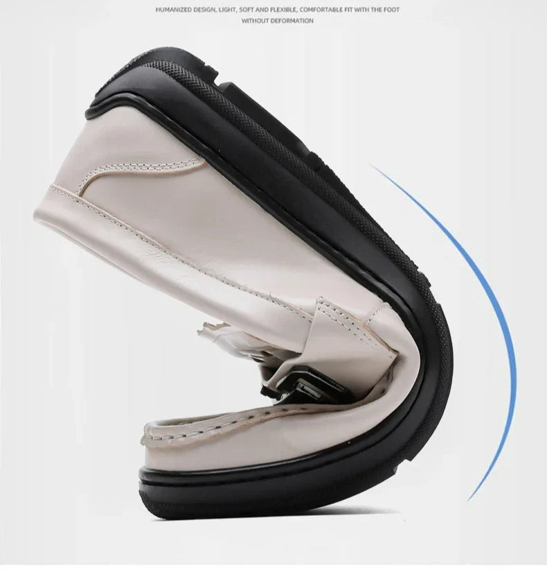 Soft Sole Loafers Shoes for Man Summer Autumn New Designer Leather Shoes Male Fashion Business Casual Luxury Shoe Man