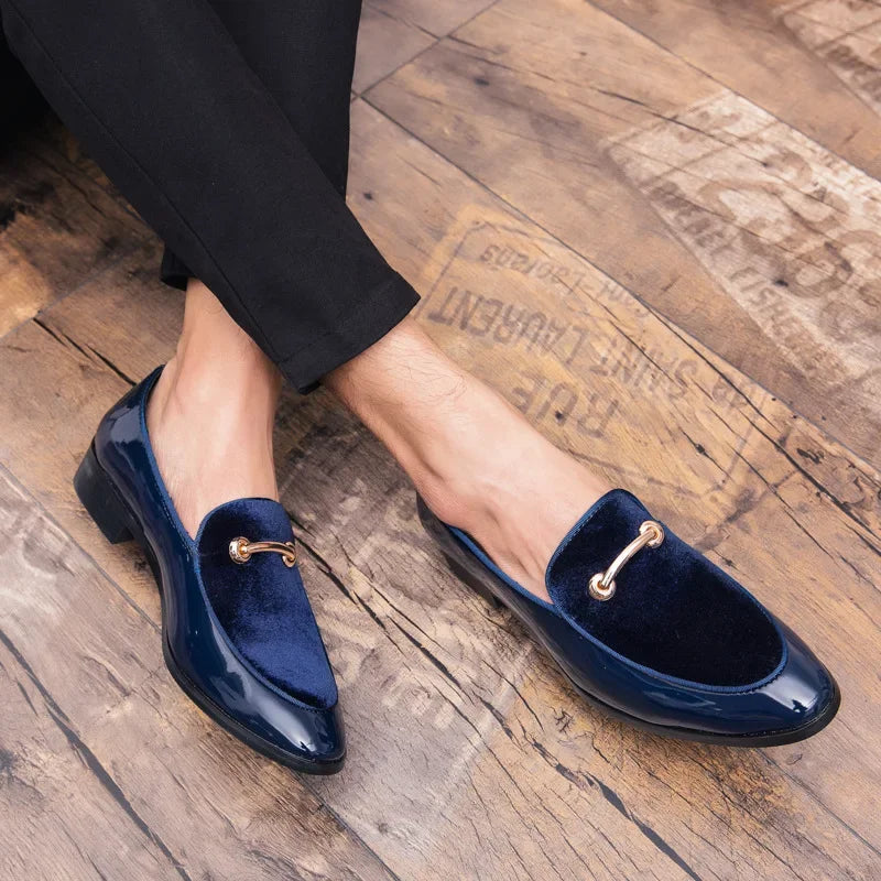 ZapatosPara HombreMen Social Shoe AutumnLuxury Men Dress Leather Shoe Fashion Flat Men Shoe Italian Business Casual Shoes Loafer