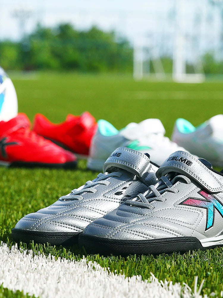 KELME Children's Football Shoes Boys And Girls Tf Broken Nail Shoes Breathable Professional Training Shoes  6873003