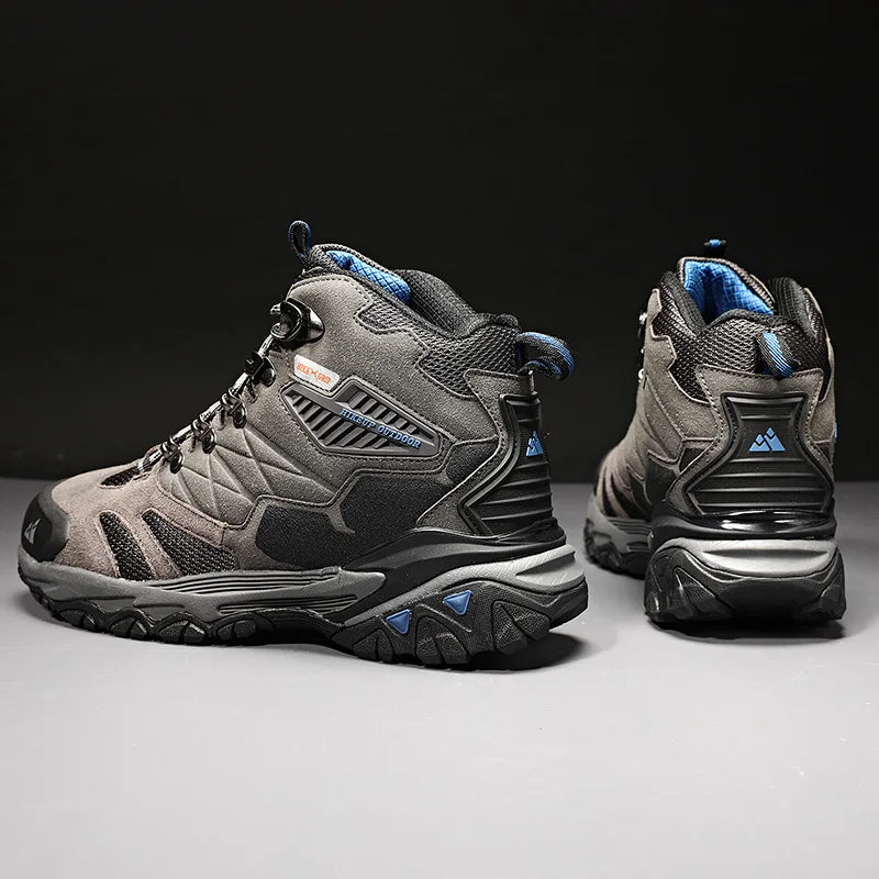 Winter Boot Men Outdoor Hiking Boots Suede High Top Trekking Men Shoes Rainproof Tactical Combat Military Boots