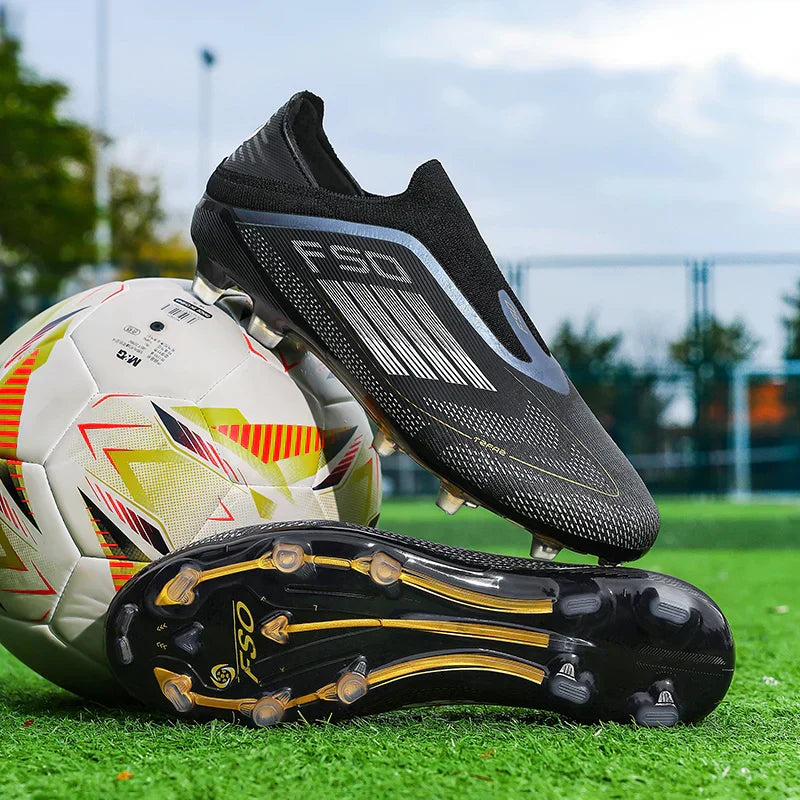 New Men Soccer Shoes Training Boys Sport Football Boots FG/TF Non Slip Match Breathable Adult Long Spikes Cleats Outdoor Sneaker