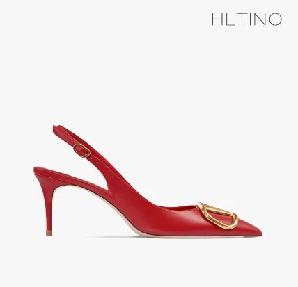 HLTINO Fahion Slingback Black Comfortable Women Summer Shoes Very High Heel Sandals 2025 Trend for Wedding Party Dress