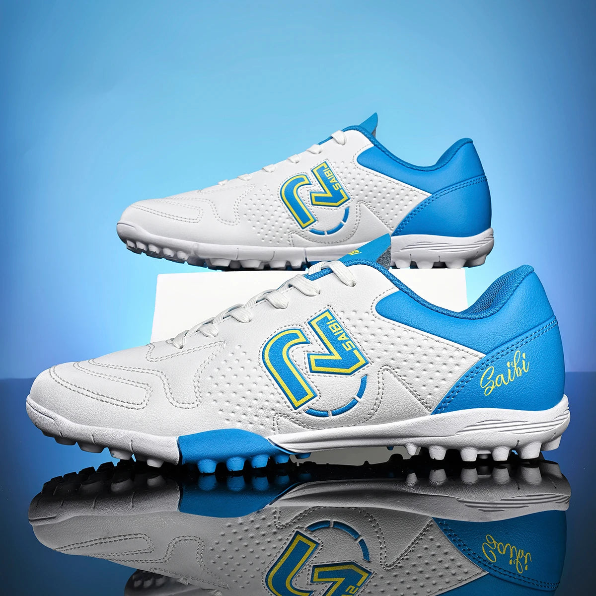 Outdoor TF Turf Soccer Boots Comfort PU Fabric Upper Rubber High Grip Sole Reliable Quality Kids Teenager Sports Shoes
