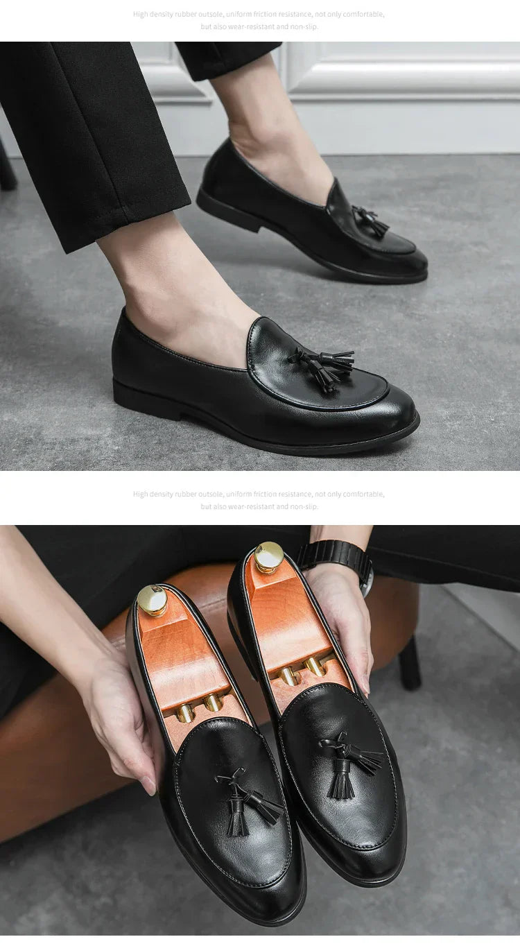 Men Formal Shoes Tassel Loafers