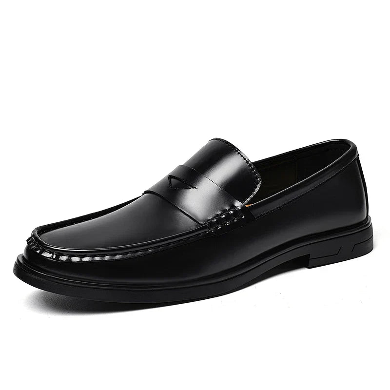 2026 New Men's Patent Leather Penny Loafers Slip On Design Soft Cushion Insole Wear Resistant Sole Business Wedding Party Shoes