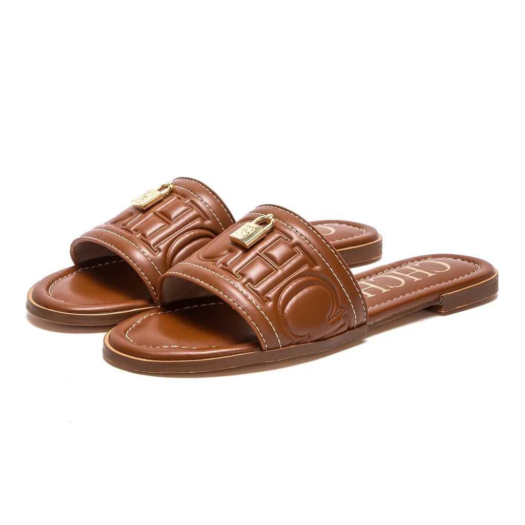 Woman Flat Shoes Summer New Solid Color Embossed Sandals Simple Fashion Slippers For Girl Students Shoes