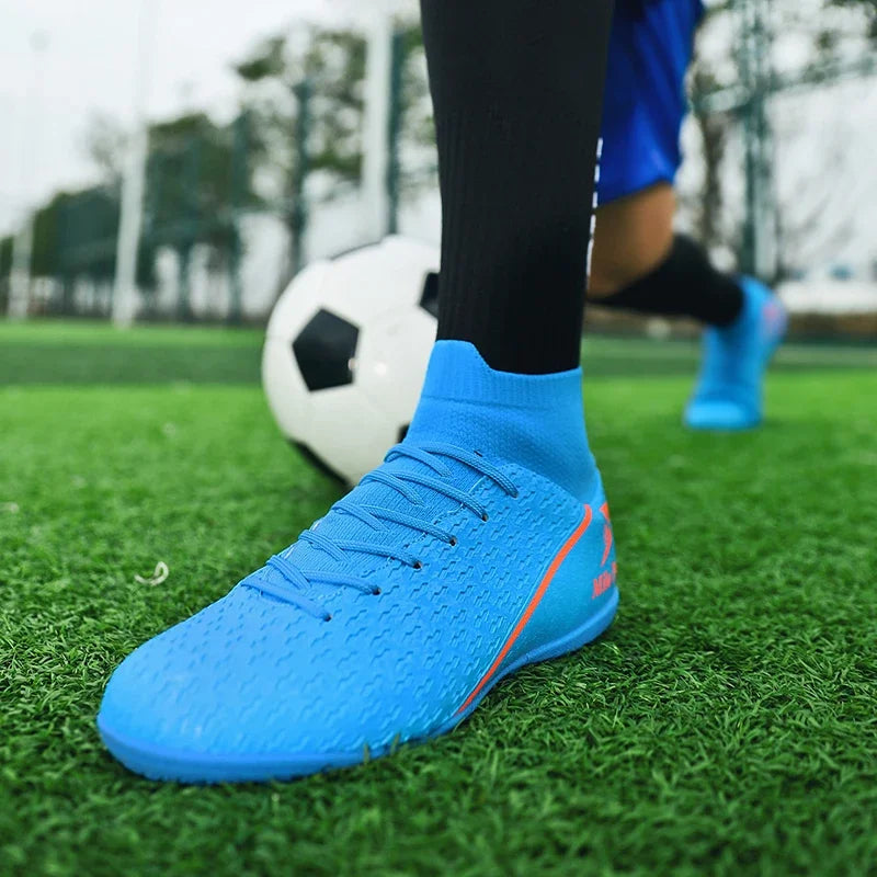 2026 New high-top Student Football Shoes with Long And Broken Pins for Training And Matches Professional  Youth Sports Shoes
