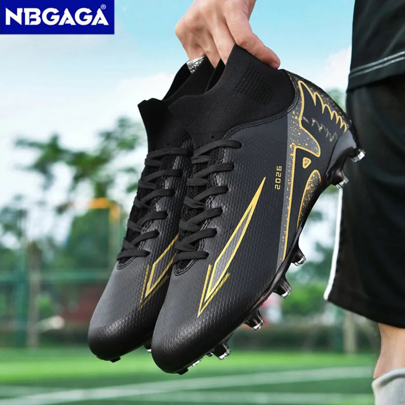 Fashion Unisex Football Boots Cleats Non-Slip Training Sneakers Lightweight Men's Outdoor Sock Soccer Shoes