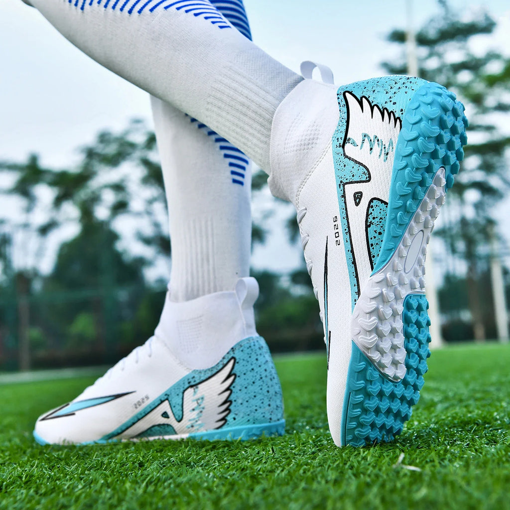 2026 New Men Women Football Shoes Outdoor Competitions Training Soccer Shoes Comfort Breathable Long Nails Anti Slip Sneakers