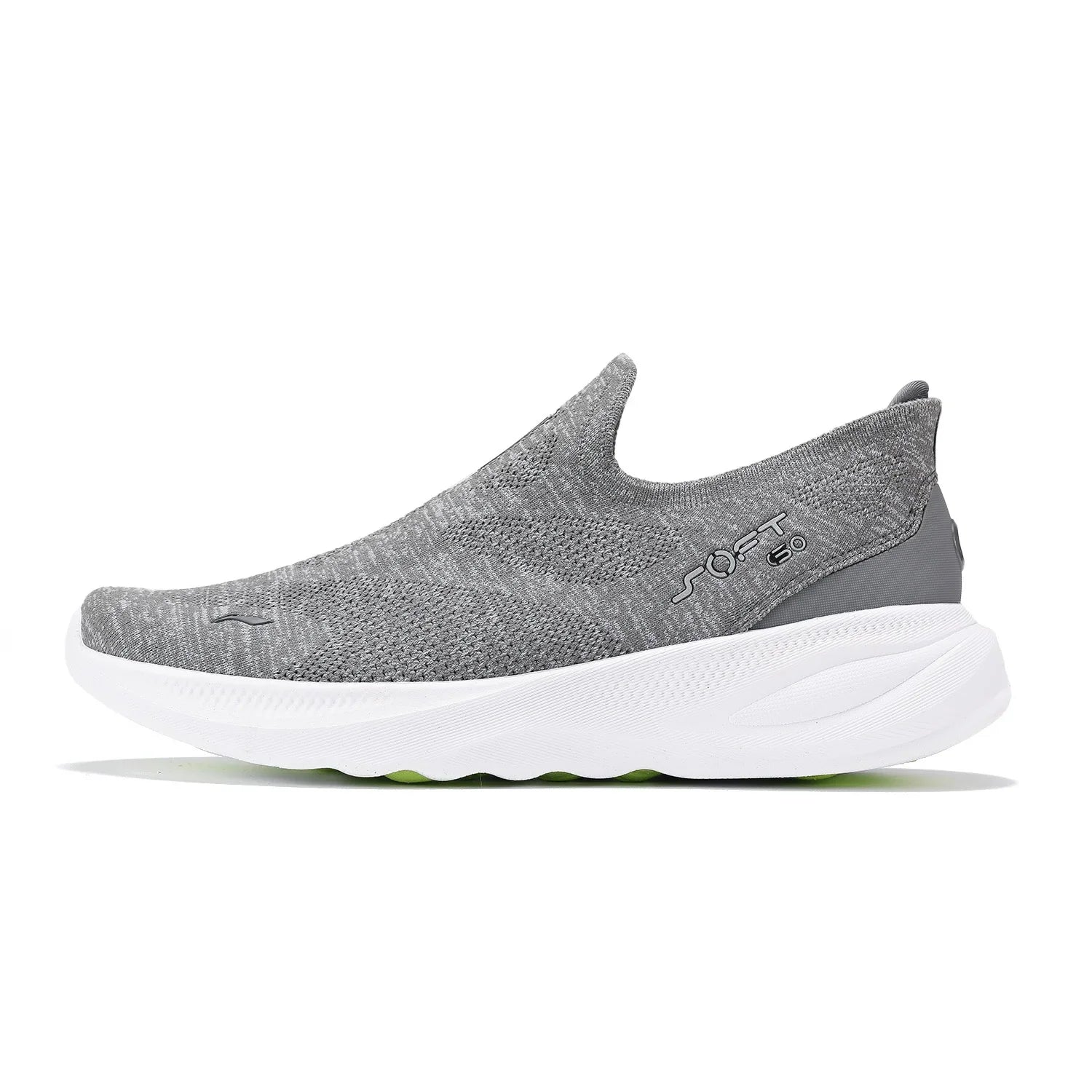 Men's SOFT GO 2 KNIT Slip-on Casual Walking Shoes Cushion Comfy Stable LiNing Mesh Jogging Daily Sports Sneakers AGLV017