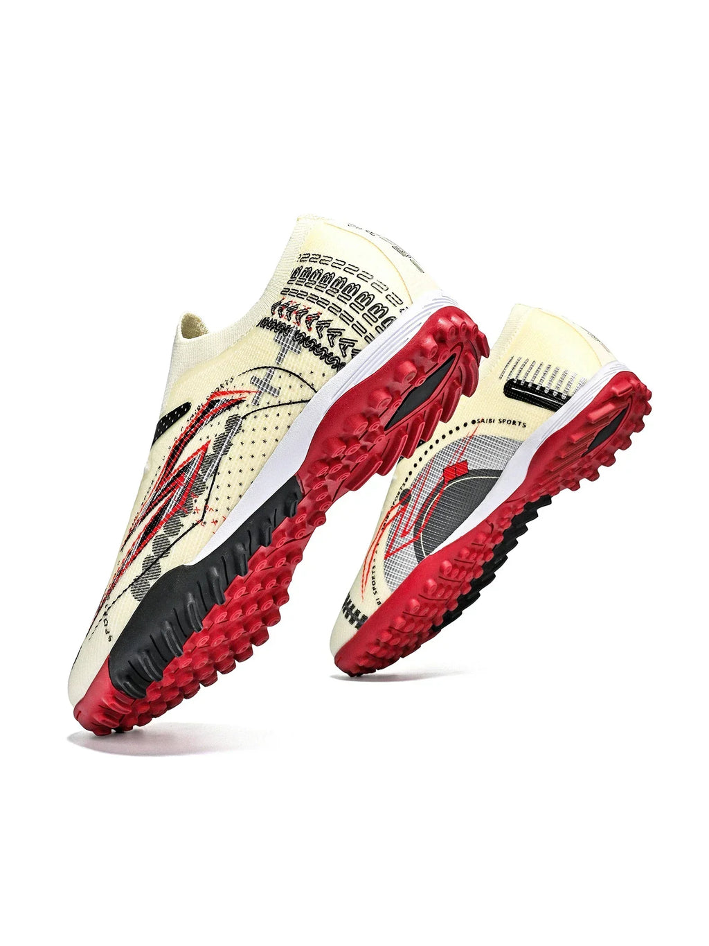 TF Soccer Cleats Men Women Kids PU Synthetic Upper Rubber Outsole Wear-resistant Non-slip Training Shoes