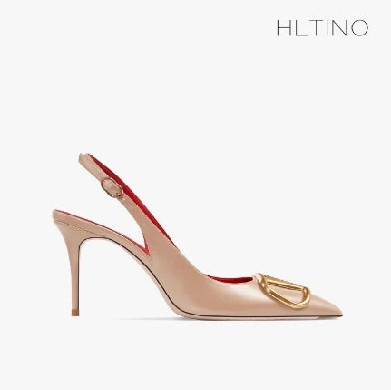 HLTINO Fahion Slingback Black Comfortable Women Summer Shoes Very High Heel Sandals 2025 Trend for Wedding Party Dress