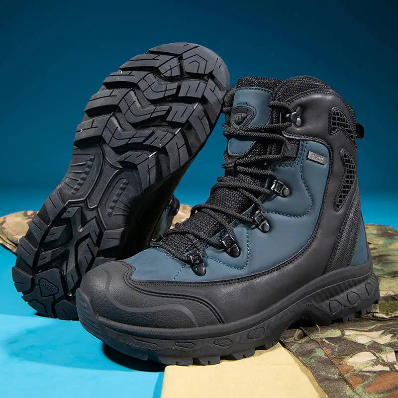 Brand Outdoor Boots Men Hiking In Various Terrains Boots Waterproof Non-slip Hiking Boots Wear-resistant Jungle Trekking 39-47