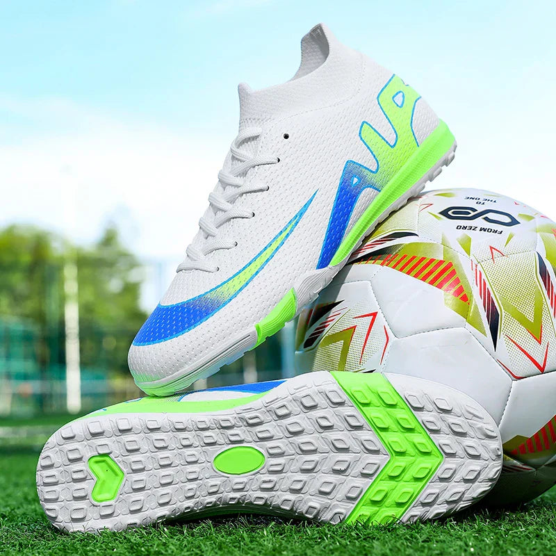 New Men Soccer Shoes Futsal Grass Cleats High-top Football Boots Non-Slip Sneakers High-quality Match Indoor Hot-selling Outdoor