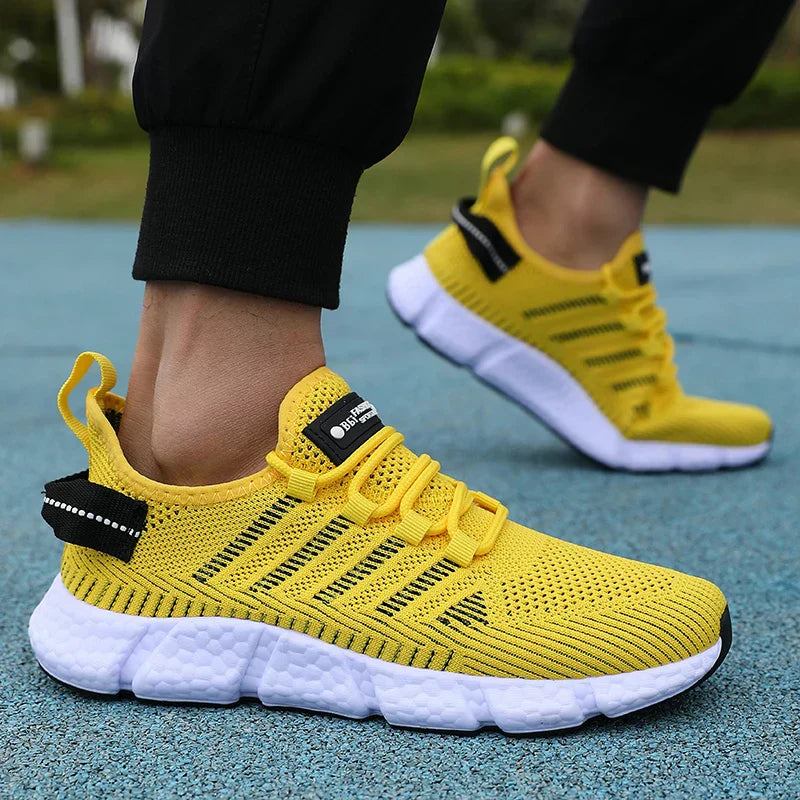 Men Mesh Breathable Casual Shoes Comfortable Fashionable Versatile Outdoor Exercise Shoes